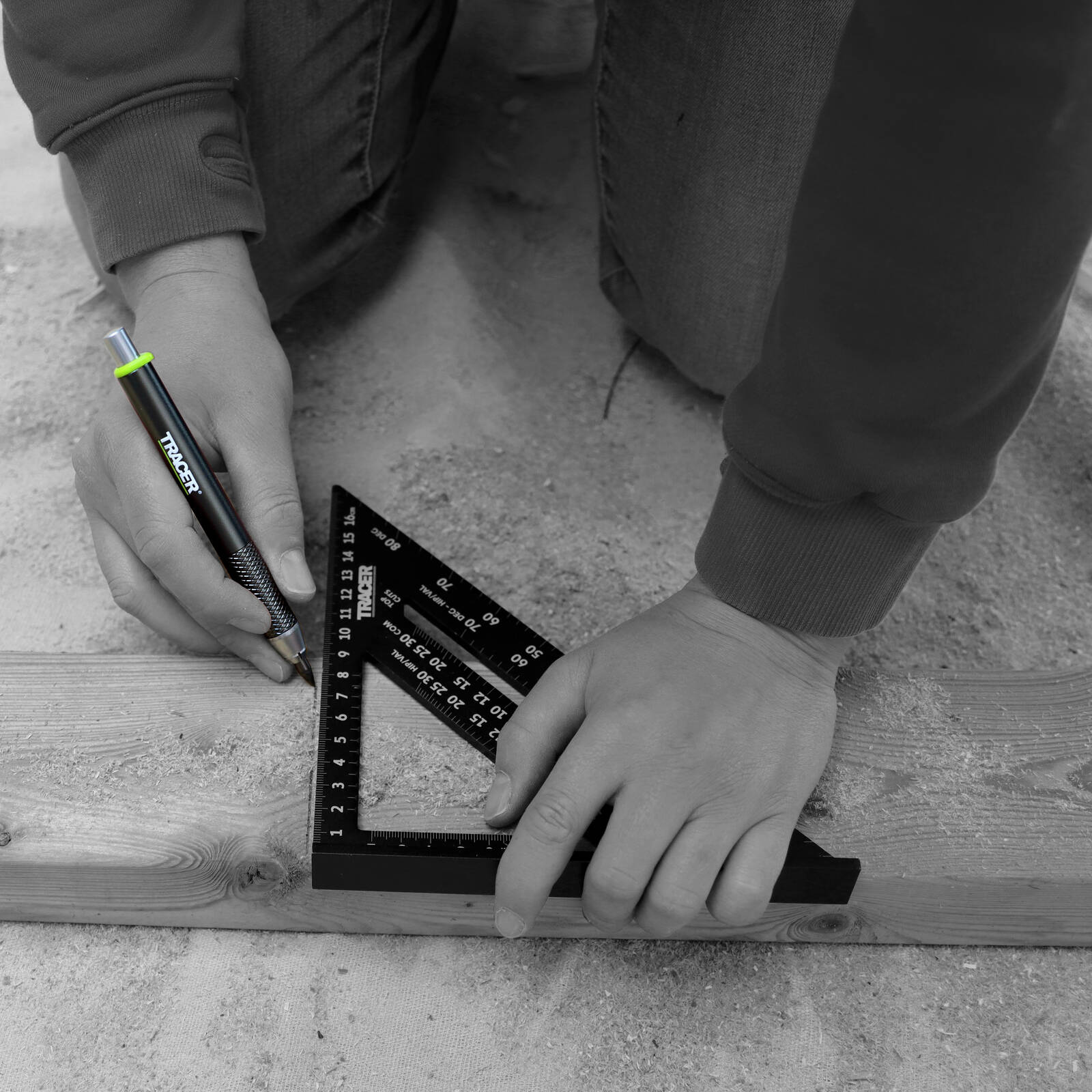 TRACER PRO 5.2mm Aluminium Tough Construction Pencil with Holster