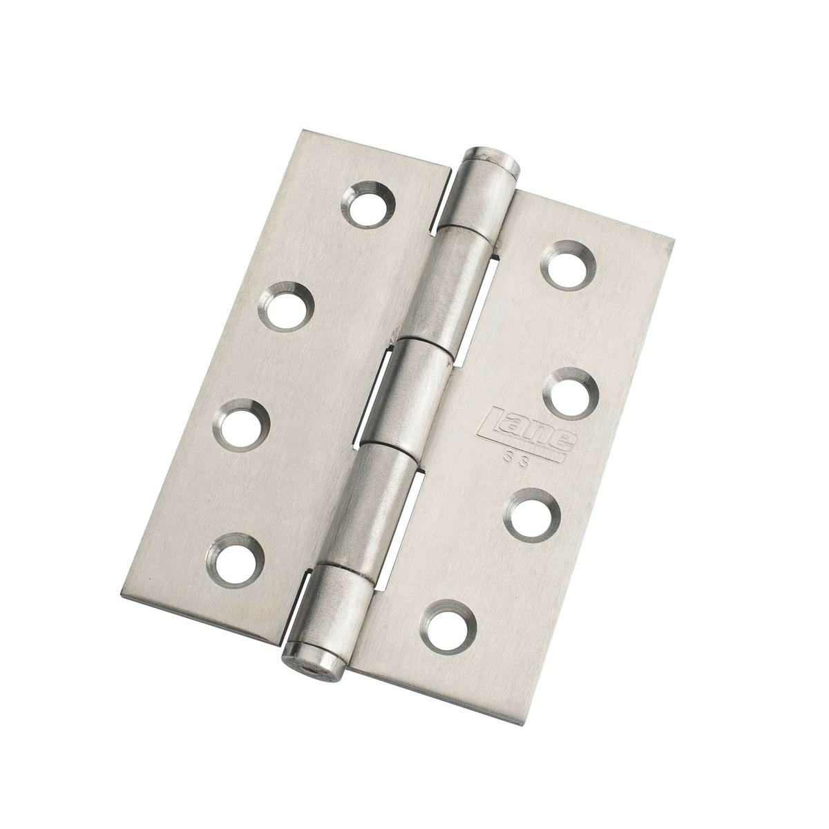 Lane Satin Stainless Steel Butt Hinge 75mm 20 Pack Smooth Action - SuperSaverAU - view 1