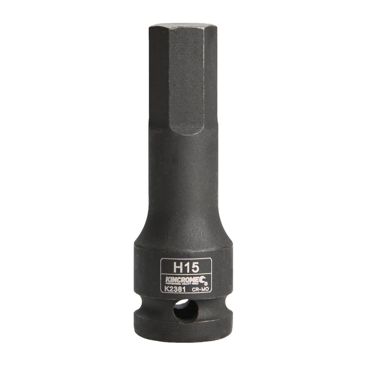 Kincrome 15mm Hex Impact Socket 1/2 Drive Cr-Mo Rust Resistant - SuperSaverAU - view 1