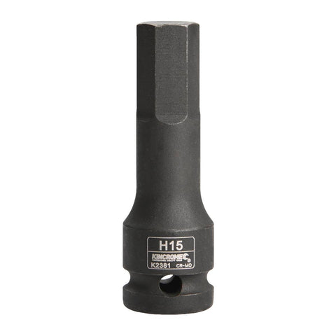 Kincrome 15mm Hex Impact Socket 1/2 Drive Cr-Mo Rust Resistant - SuperSaverAU - view 1