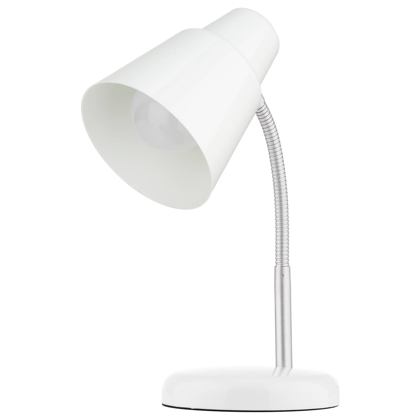 Verve Design Brylee White Adjustable Desk Lamp 25W Plastic & Metal ATL153WH