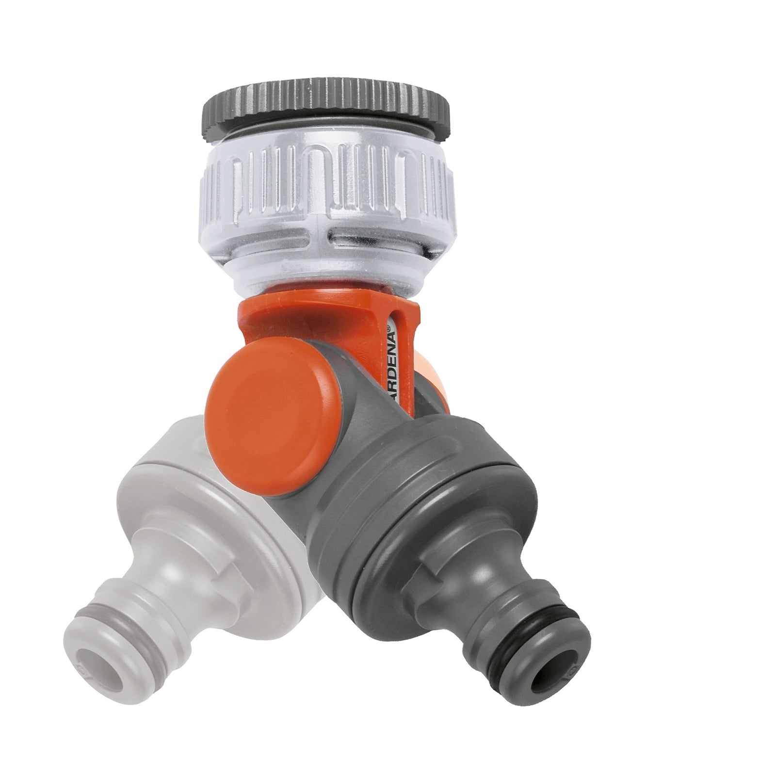 GARDENA 13mm Angled Swivel Tap Connector - High Grade Plastic