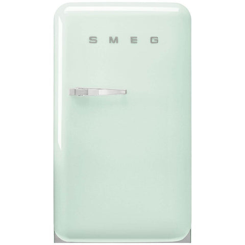 Smeg 50s Retro Style Happy 135L bar fridge - right hinge, pale green, 6 star energy rating - FAB10HRPG6