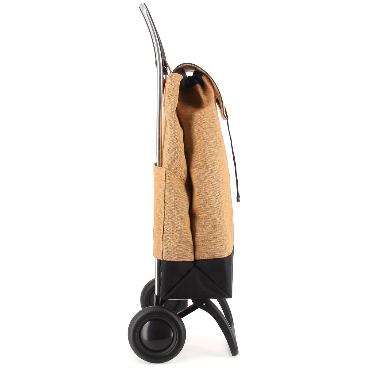 Rolser IMax Yute Bi 2 wheel foldable trolley - Natural/Black bi-colour styling - R-IMX545-2143