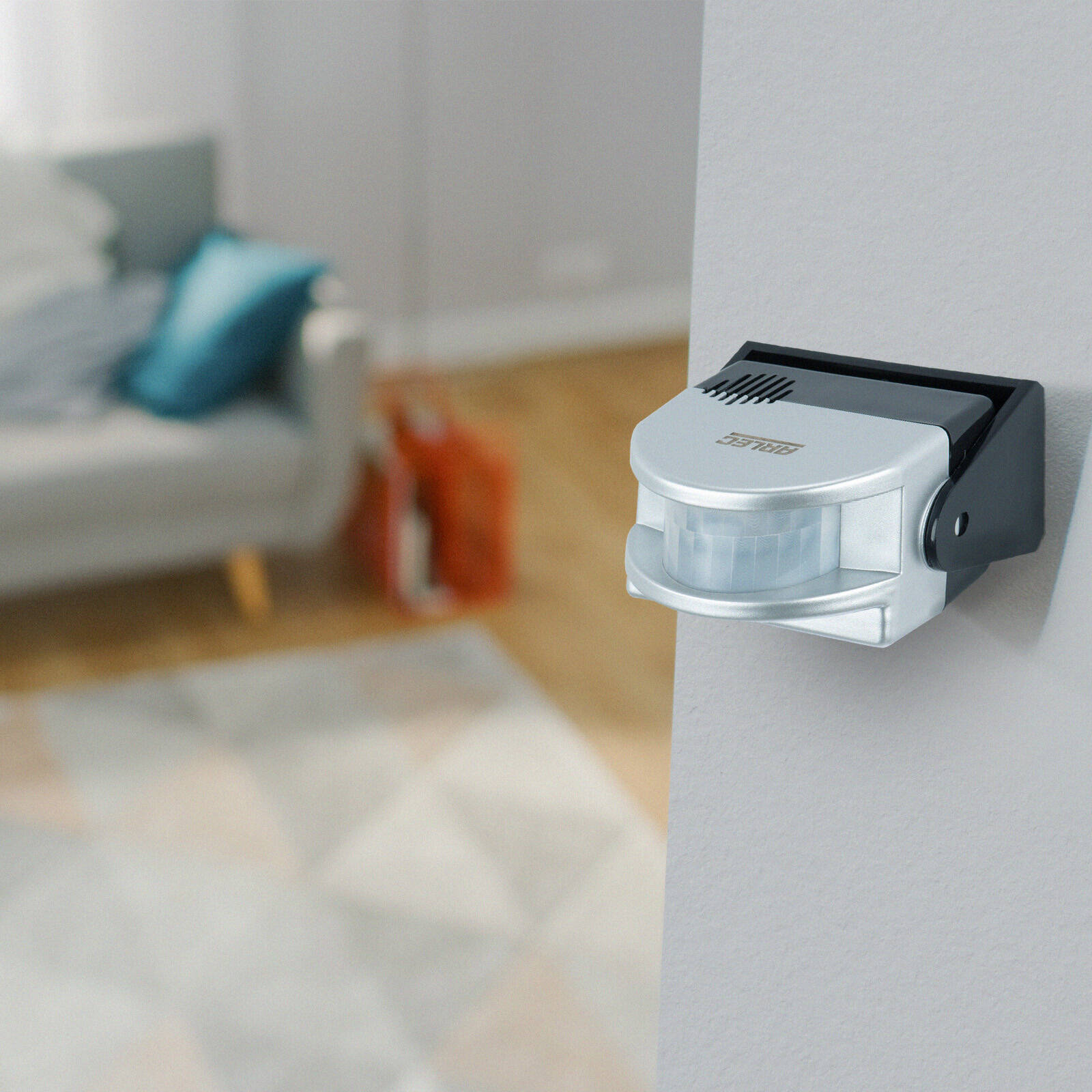 Arlec Compact Entry Detector Alarm / Chime, Wireless PIR, 10m Range White