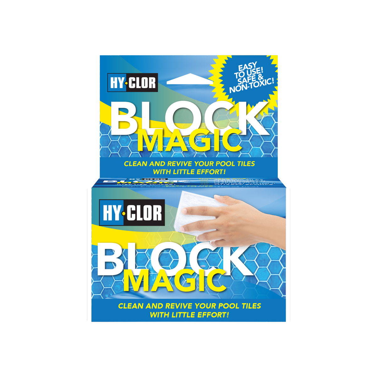 Hy Clor Magic Block - 110mm - Chemical Free - Pool Stain Remover - SuperSaverAU - view 1