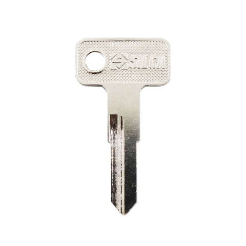 EHI MER34R Silver Blank Key, Nickel Plated Brass, for Key Cutting