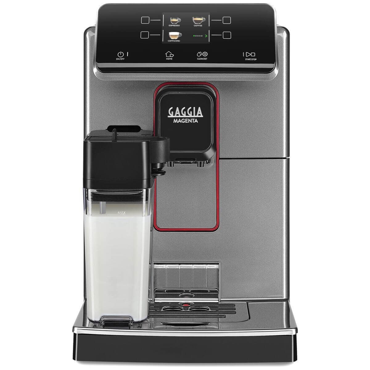 Gaggia Magenta Prestige Automatic Coffee Machine - Integrated Milk Carafe, Glazed Grey - EG6603-90