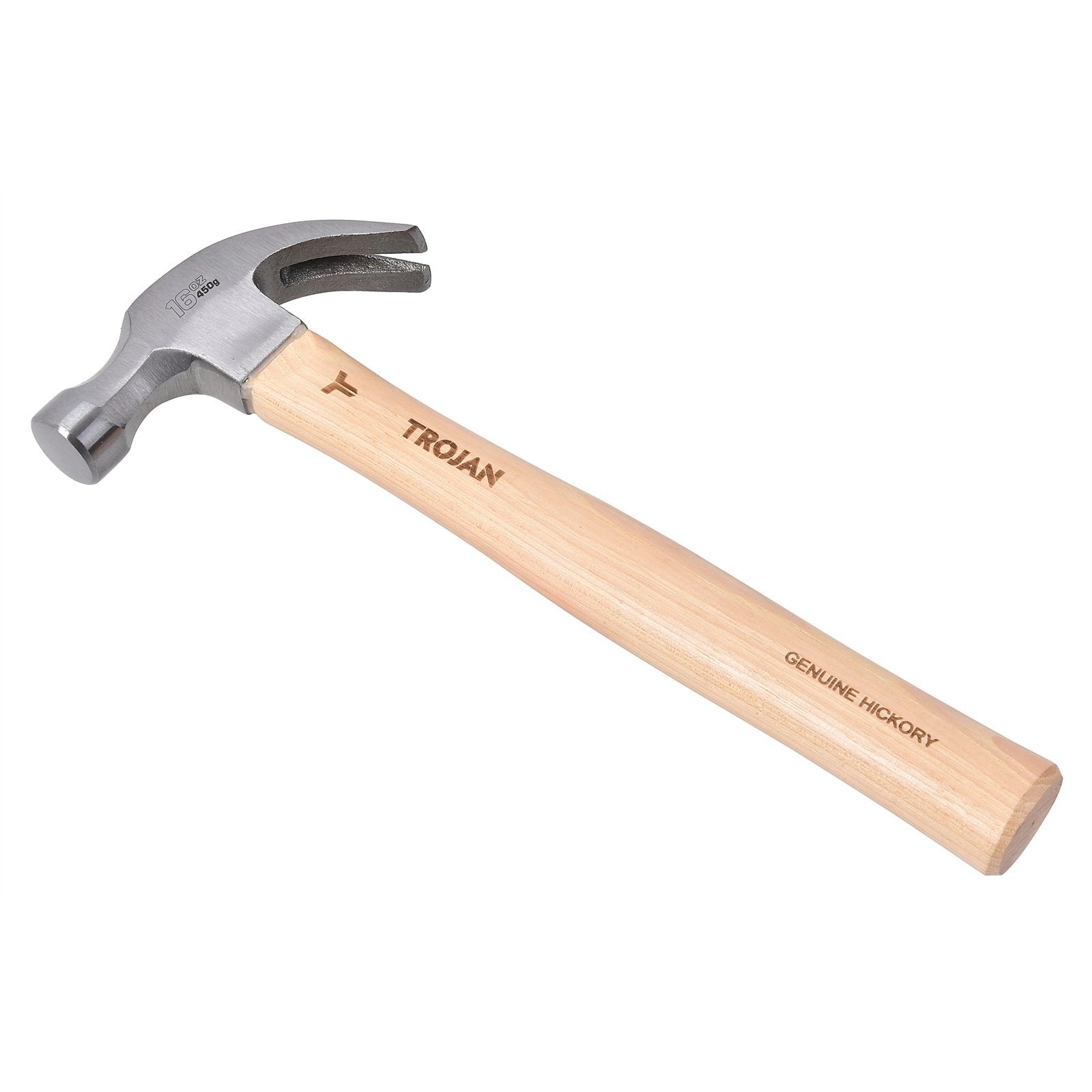 Trojan 16oz (450g) Timber Handle Claw Hammer