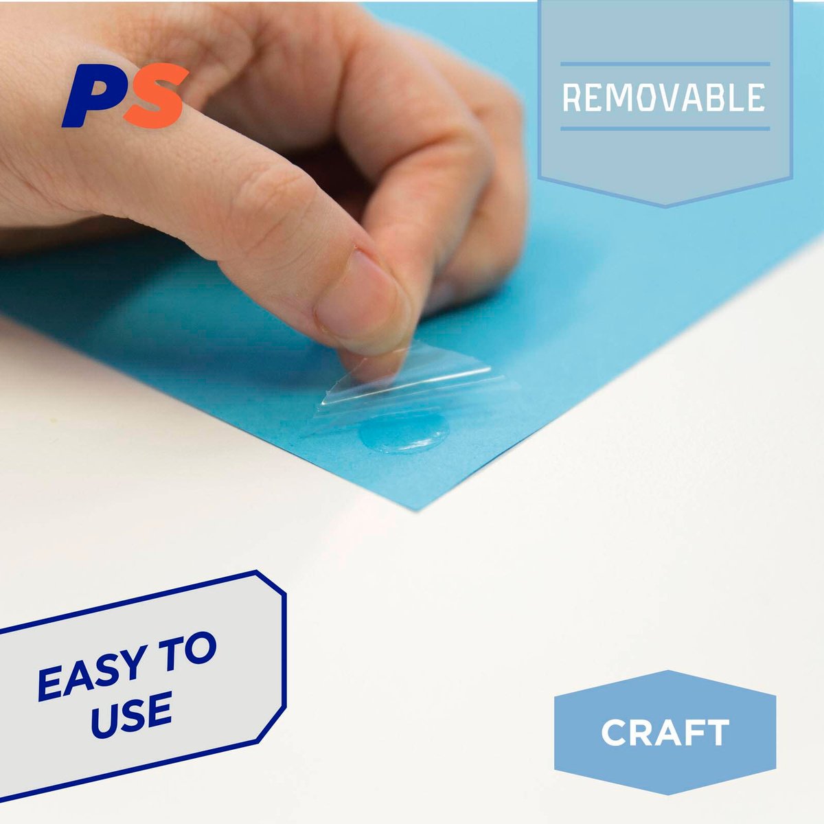 Permastik Removable Stik Dots 48 Pack 10mm Acrylic Easy Removal - SuperSaverAU - view 3