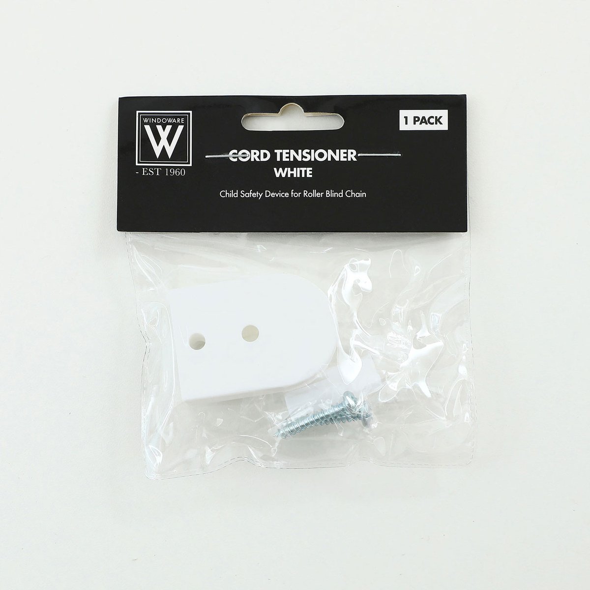 Windoware Curtain Chain Cord Tensioner - Ivory Plastic