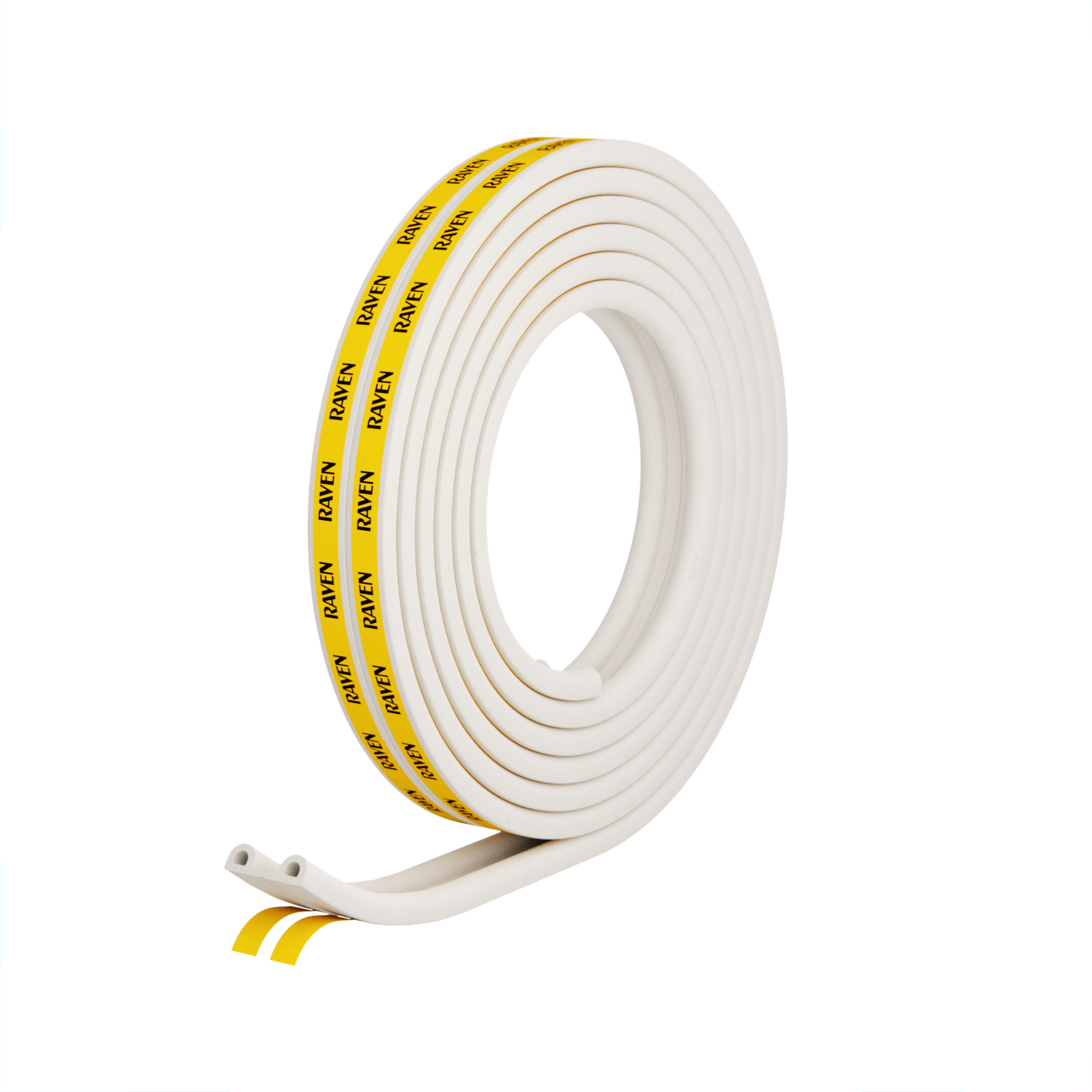 Raven RP48 5000mm White Self Adhesive EPDM Rubber Weather Strip