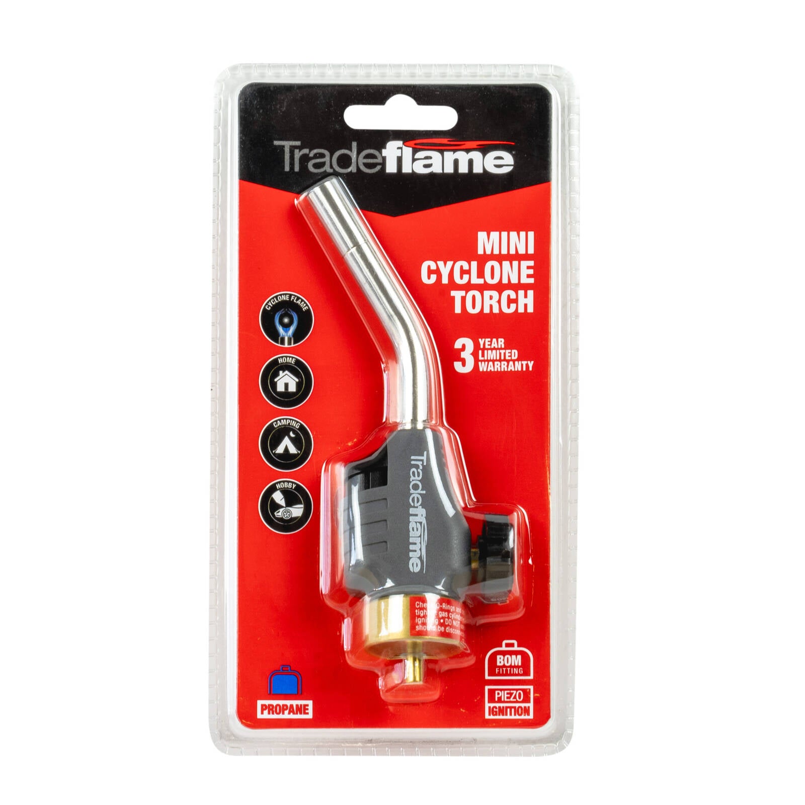 Tradeflame Mini Cyclone Torch - Trigger Ignition, Variable Flame