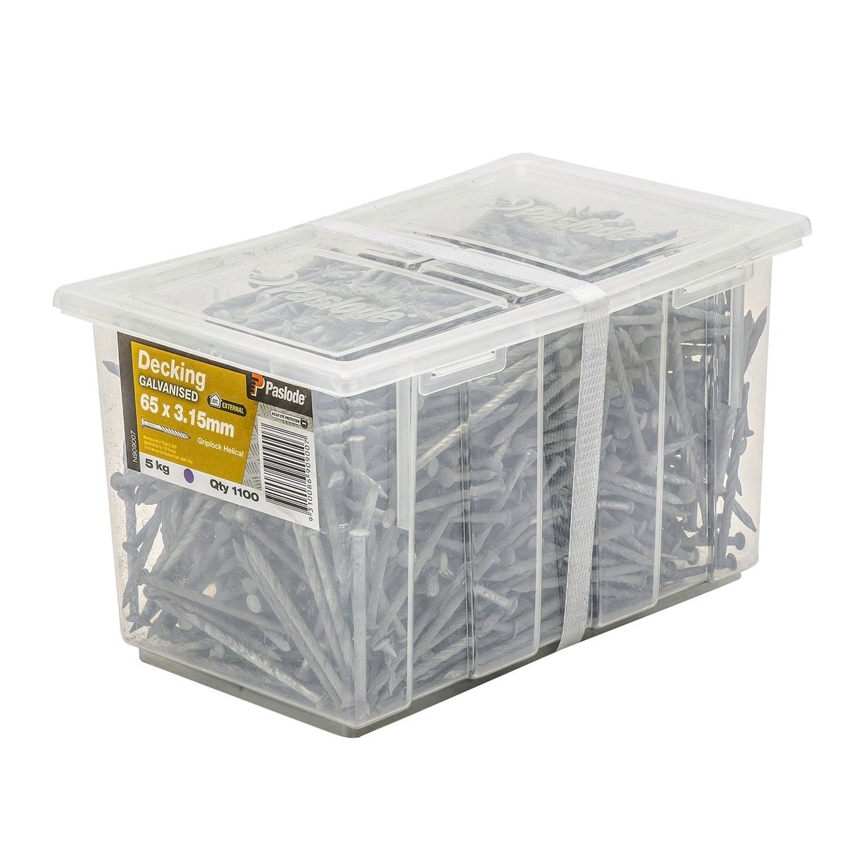 Paslode Galvanised Nails 65mm x 3.15mm 1100 Pack Heavy Duty - SuperSaverAU - view 1