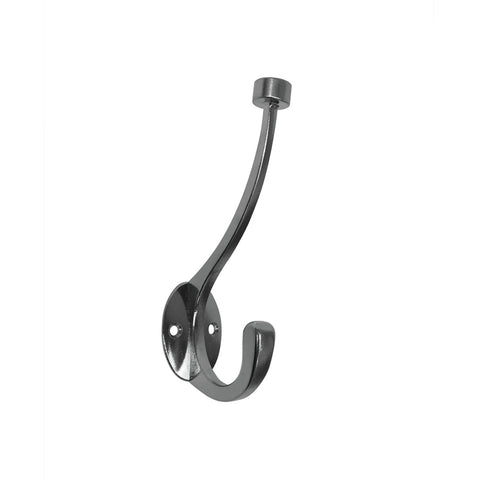 Adoored Double Robe Deco Hook 140mm Zinc Alloy - Satin Chrome