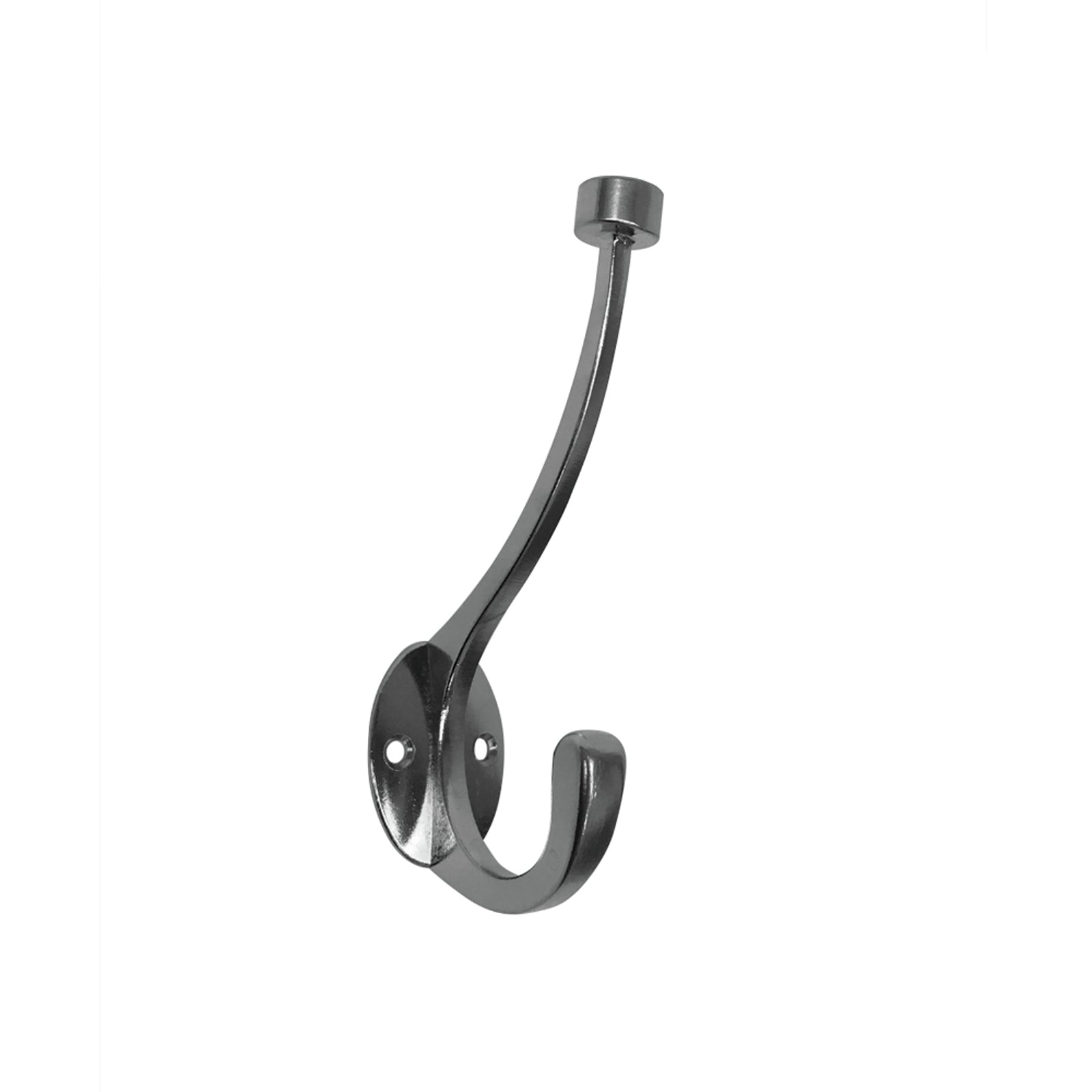Adoored Double Robe Deco Hook 140mm Zinc Alloy - Satin Chrome
