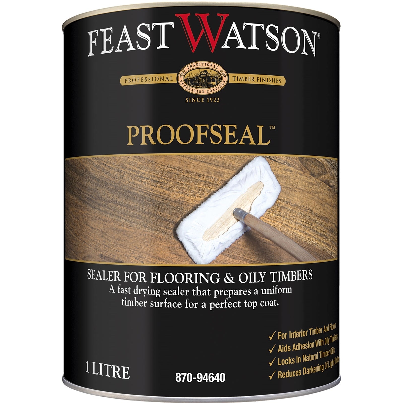 Feast Watson Proofseal 1L Clear Oil-Based Penetrating Timber Sealer Exterior