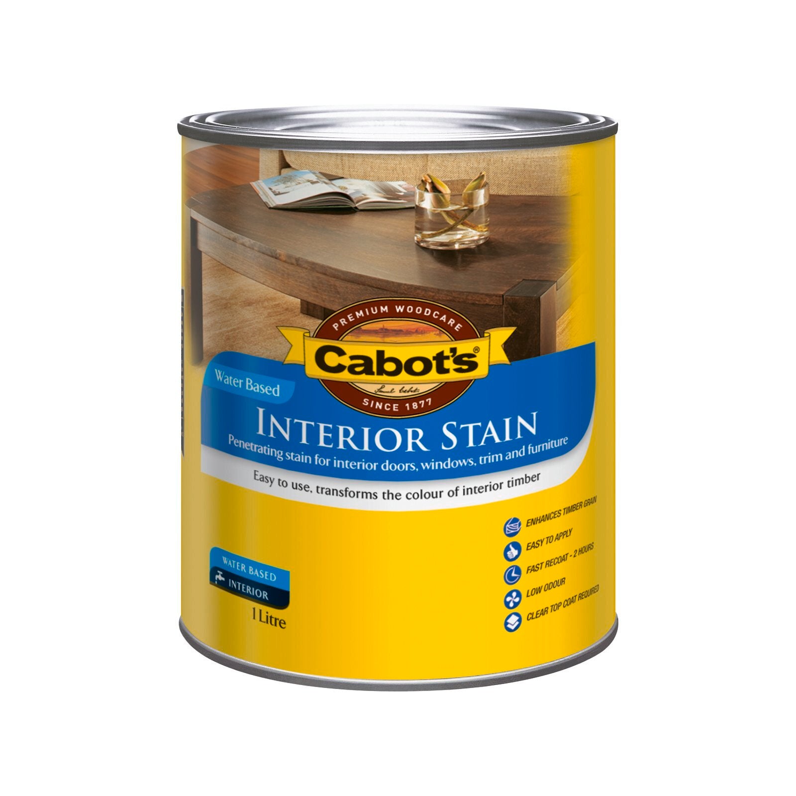 Cabot's 1L Tint Base Water Based Interior Timber Stain