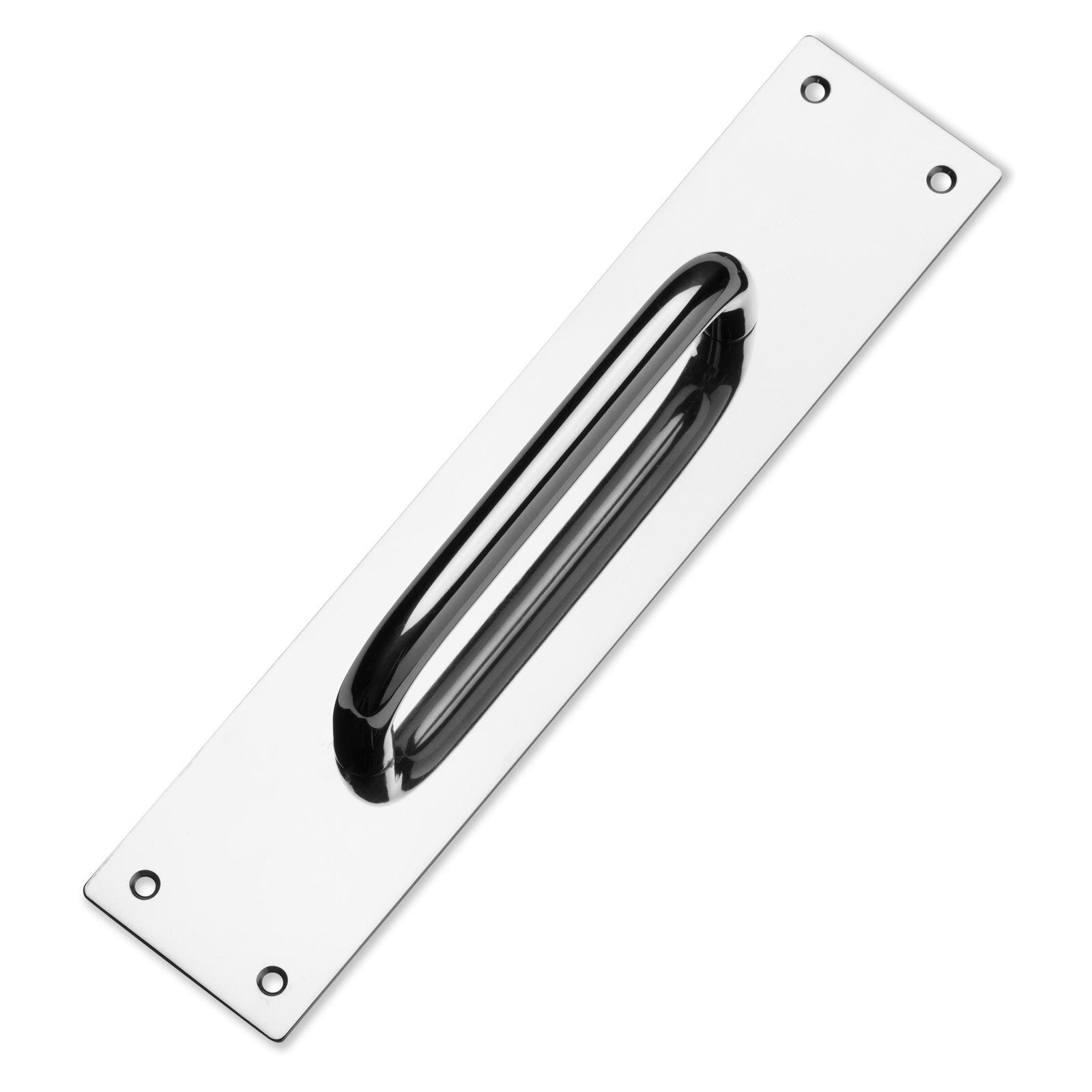 Lemaar D Pull Handle on Plate 250 x 65mm DDA Satin 304 Stainless Steel, Indoor