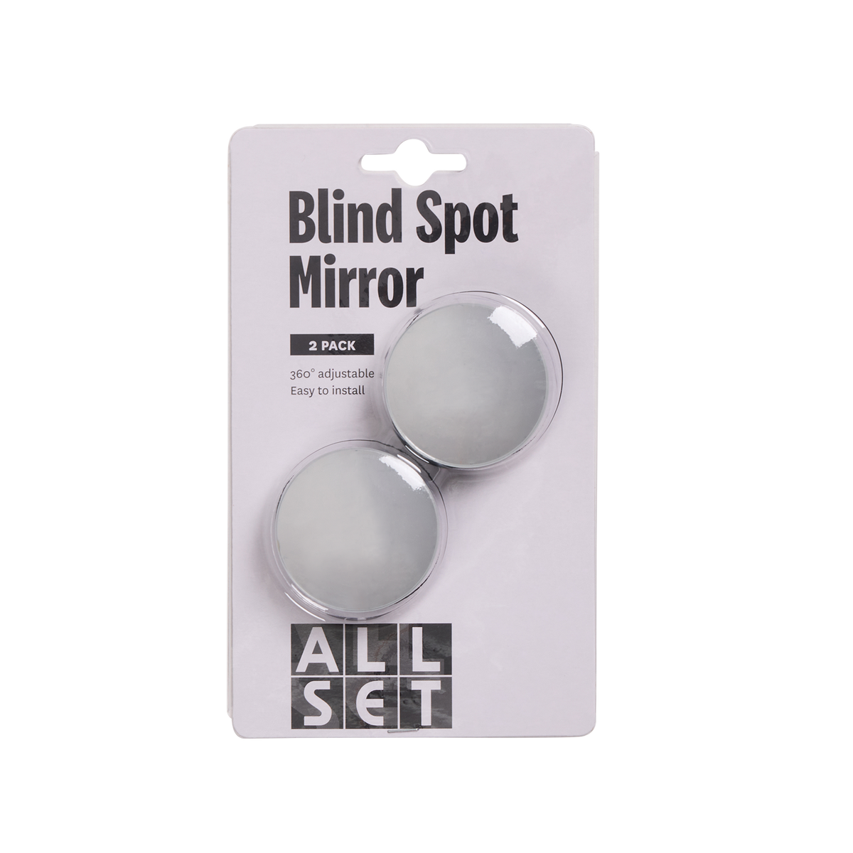 All Set Blind Spot Mirror 2 Pack - 360° Adjustable - 49mm x 49mm - Safety - SuperSaverAU - view 2