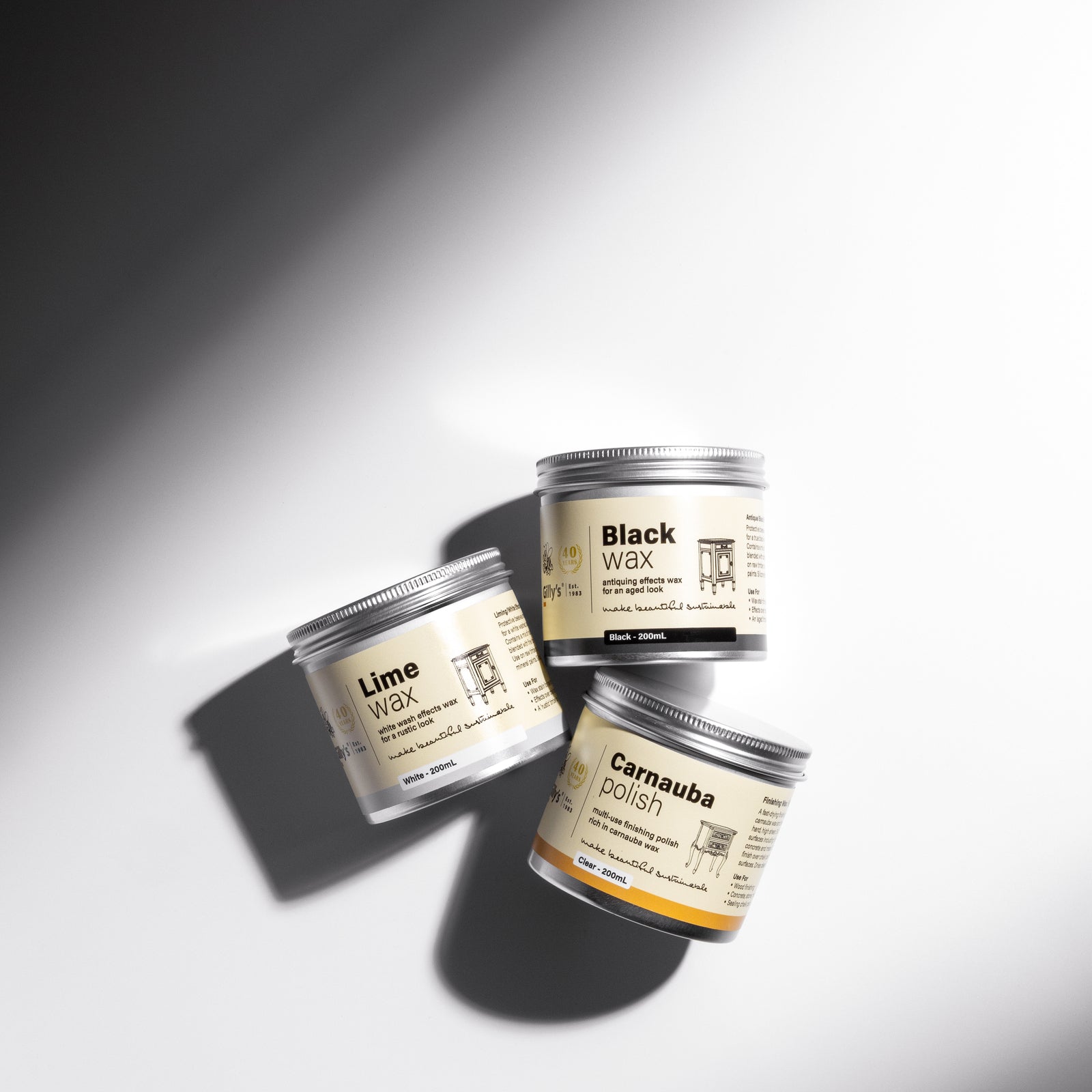 Gilly's 200ml Lime Wax White Effect for Raw Timber Interior