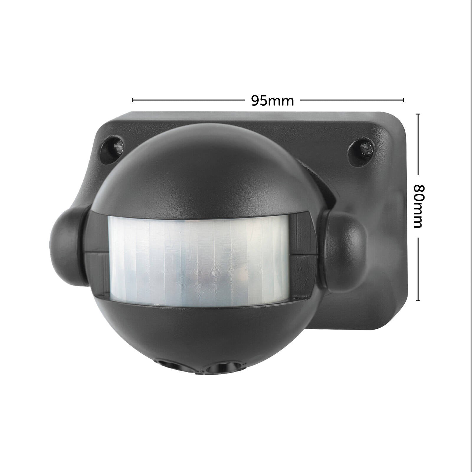 Arlec Movement Activated Security Sensor Light MAL343, 12m Detection Range, Black