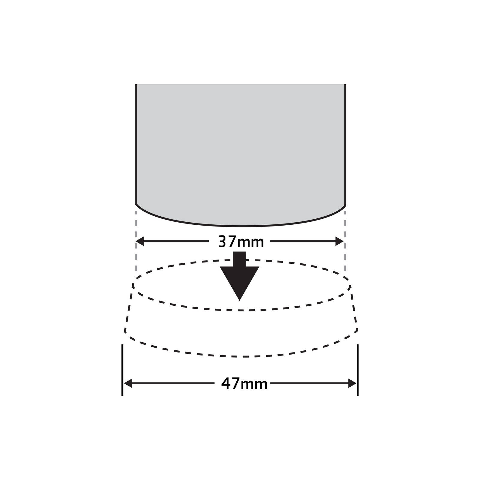 Surface Gard 37mm Brown Round Castor Cup Rubber Base - 4 Pack