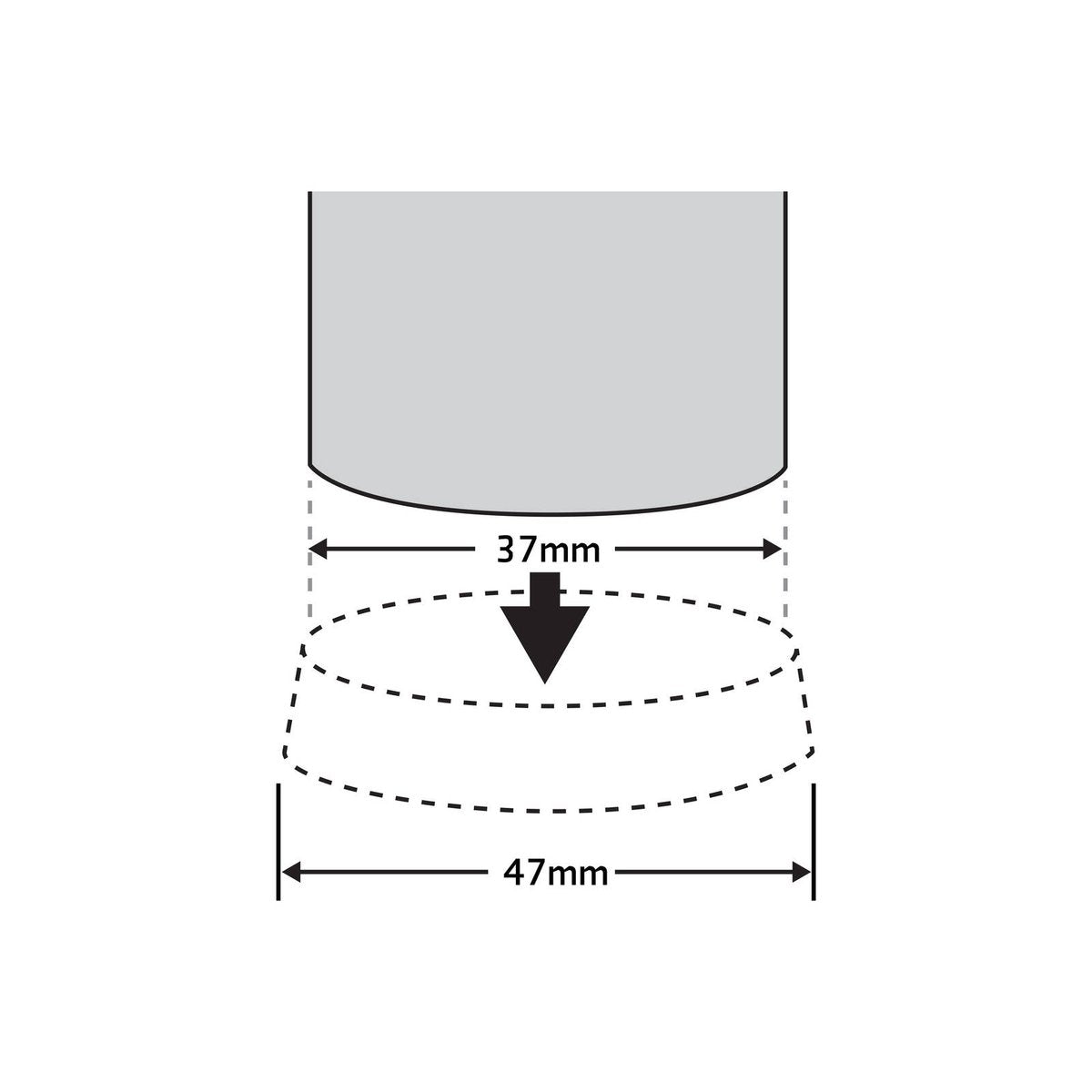 Surface Gard Castor Cups - 37mm - Brown Rubber - 4 Pack - Floor Protection - SuperSaverAU - view 3