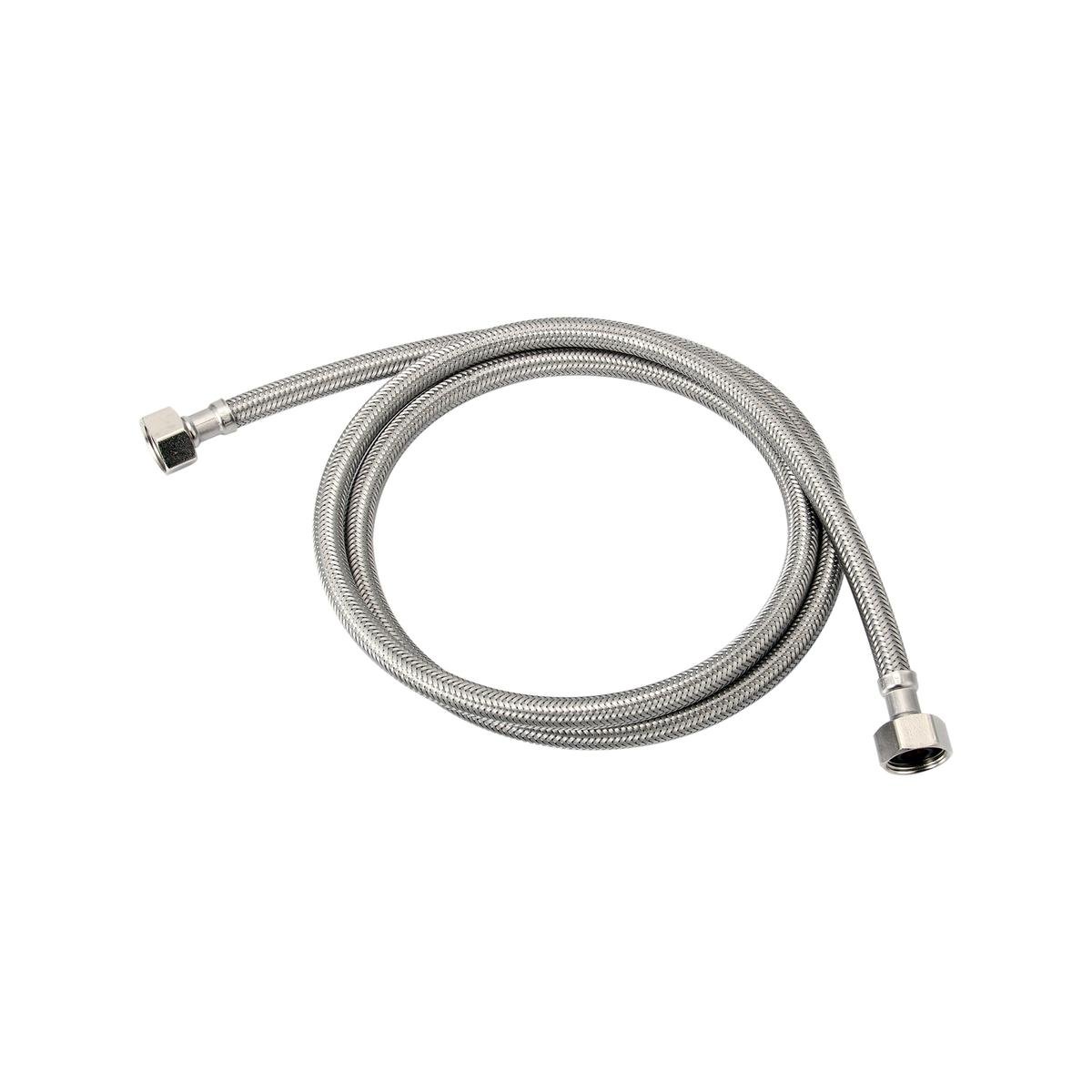 Kinetic Stainless Steel Flexible Braided Hose Water Connector 2500mm - 1/2" BSP - Corrosion Resistant - SuperSaverAU - view 1
