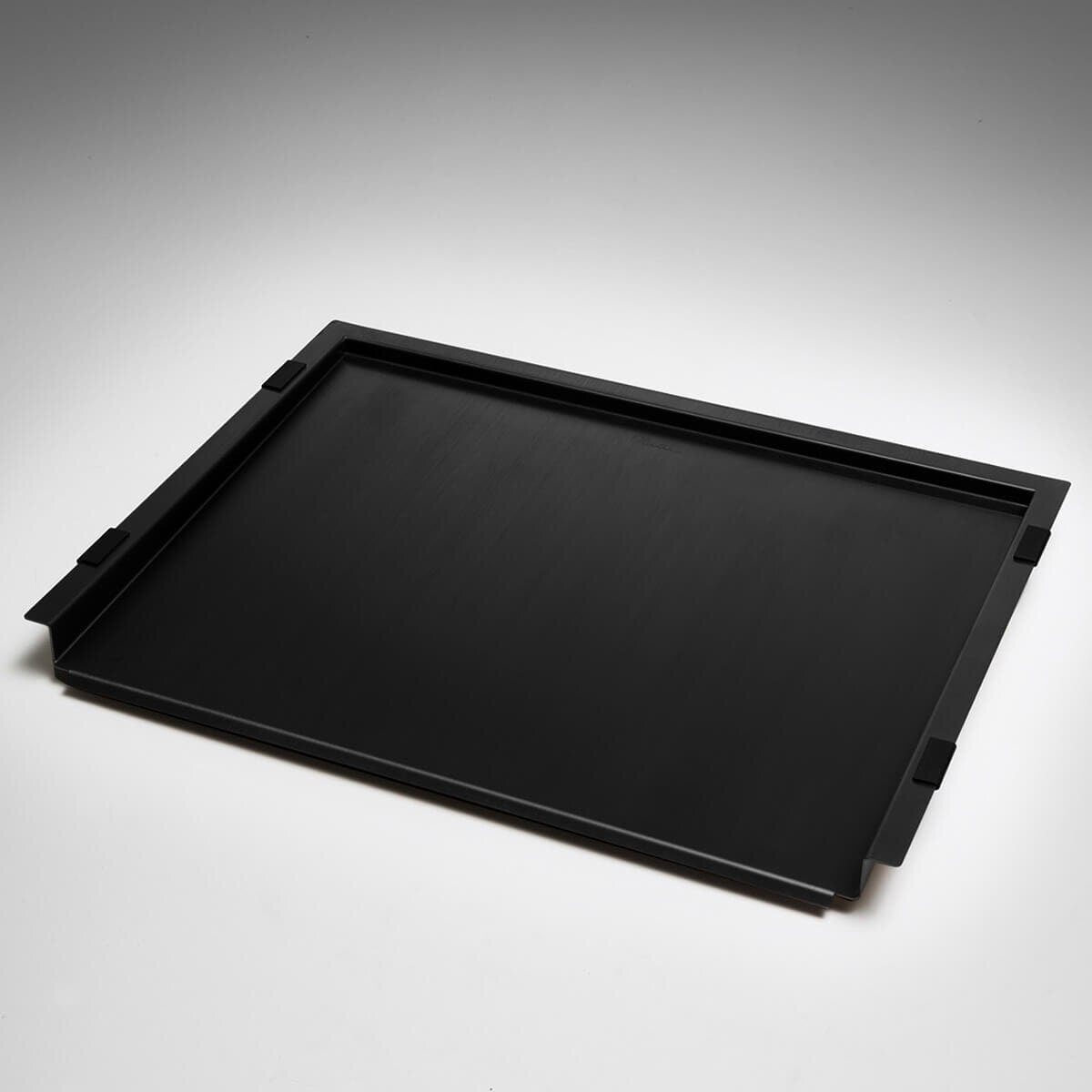 Oliveri bench top drainer tray - Black coloured stainless steel - 430mm wide and 30mm deep - ACP109BK
