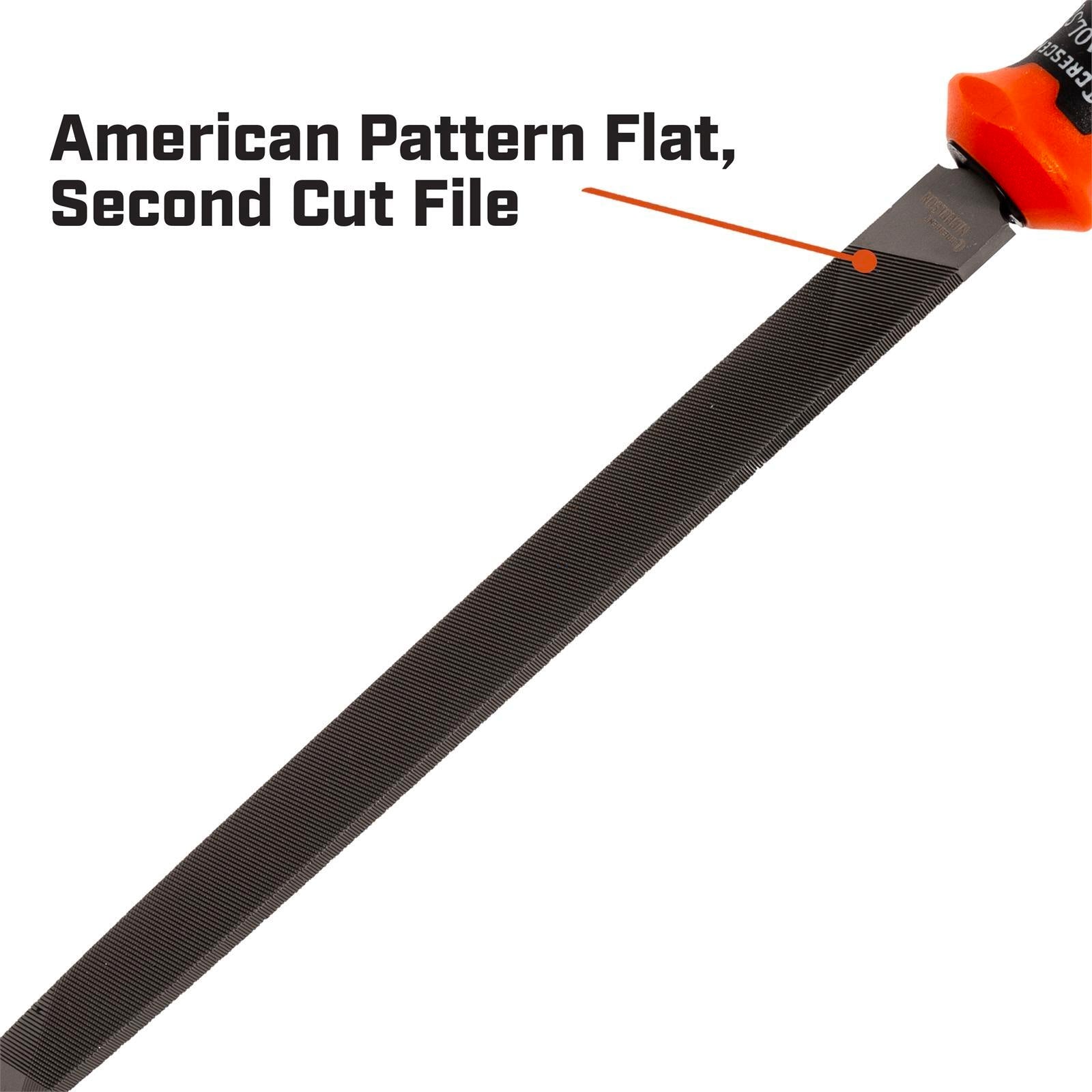 Crescent Nicholson 200mm Flat Second Cut File