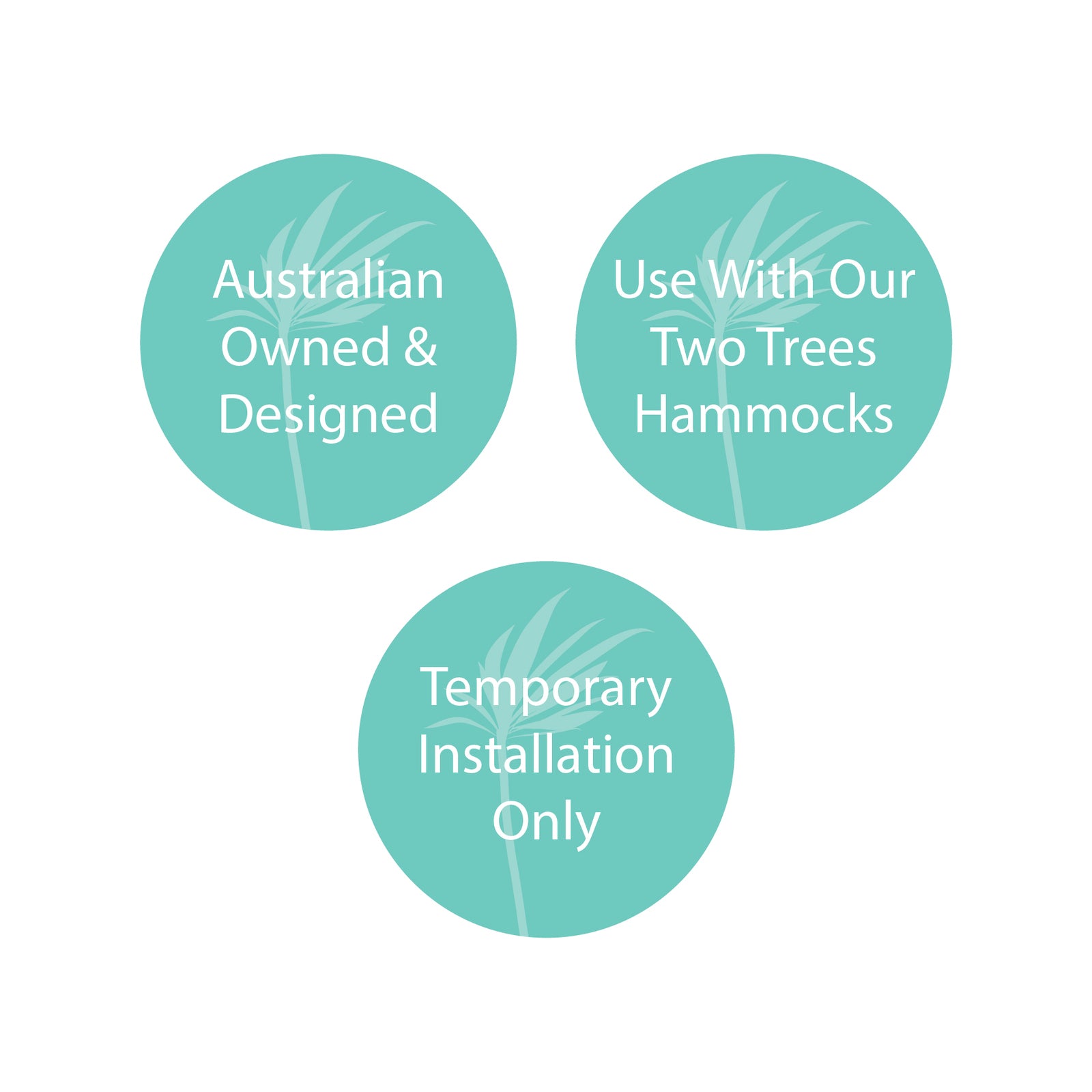 Two Trees Temporary Hammock Hanging Kit Zinc Plated Steel 200kg