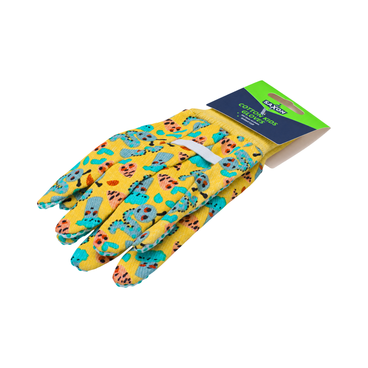 Saxon Kids Cotton Gloves with Nonslip Grip