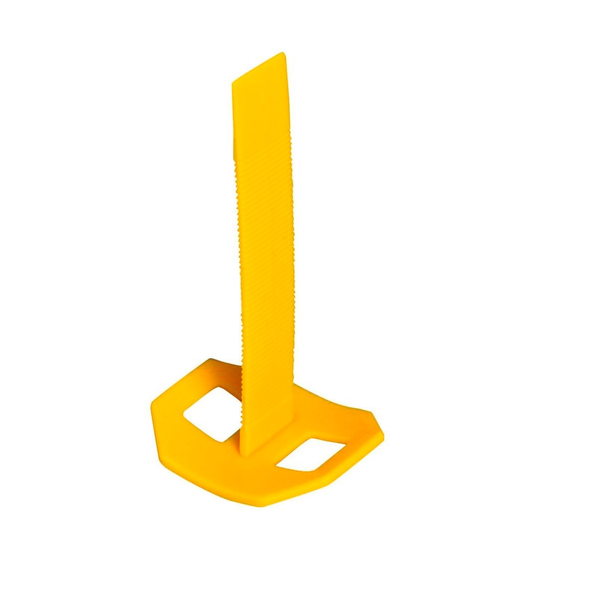 DTA Yellow Lippage Spacers 100 Pack Nylon Curved Base Tile Levelling