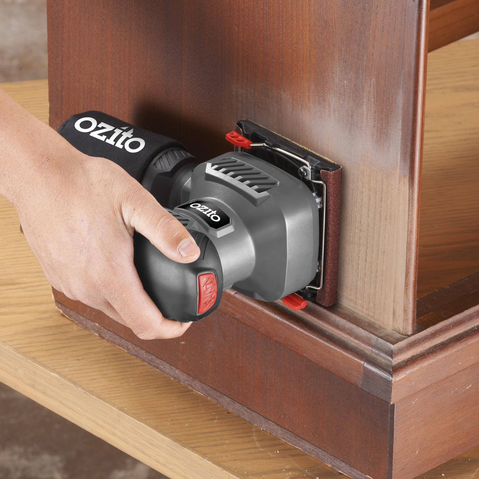 Ozito 1/4 Sheet Orbital Sander QSS-1000 - 13000rpm with Dust Bag