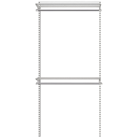 Elfa Essentials 940mm Wardrobe Pack - White E-Poxy Bonded Steel - Flat-Pack - 11990
