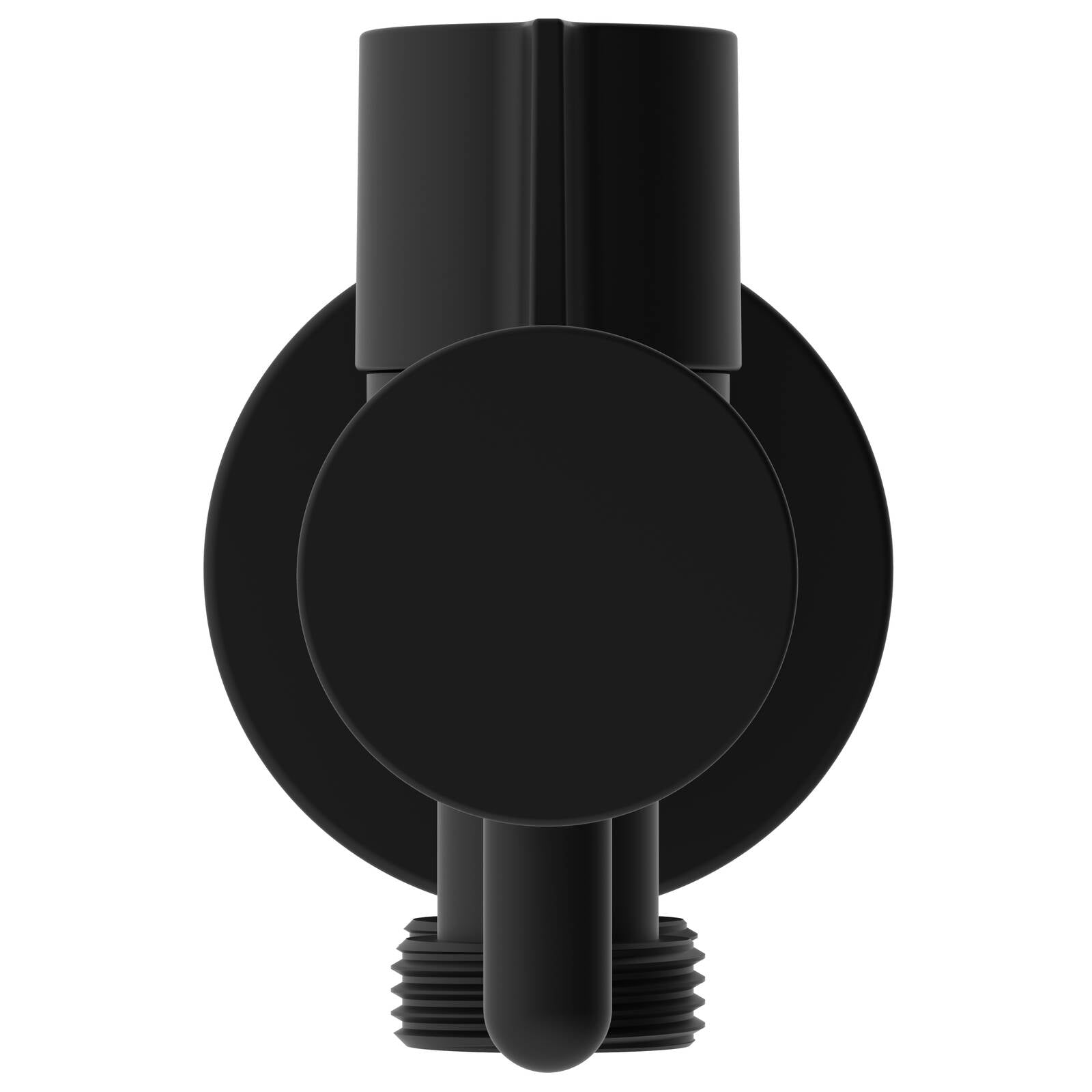 evekare Matte Black Dual Hand Spray Holder and Shut Off Valve 7.5L/min