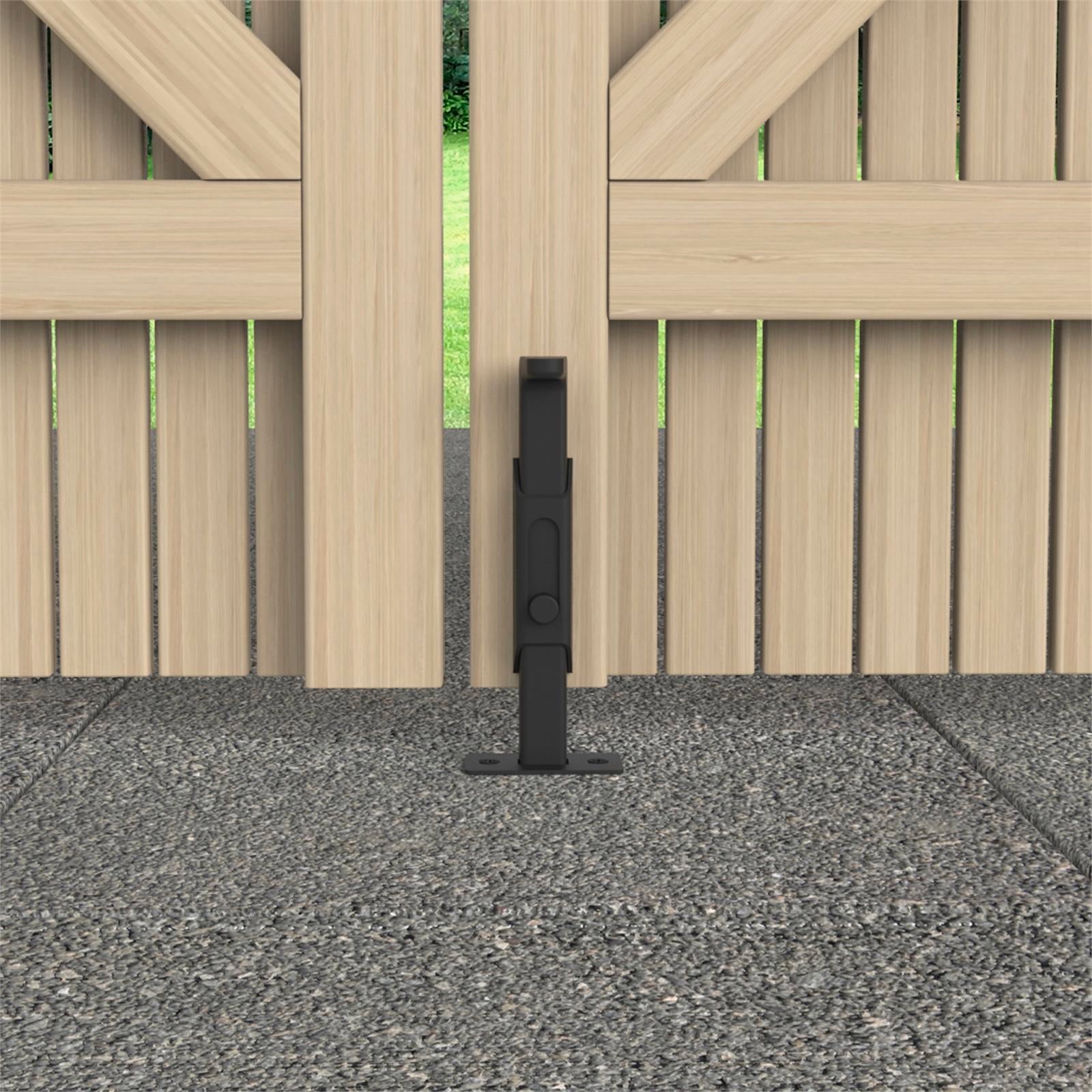Zenith 200mm Matte Black Steel Slide Bolt
