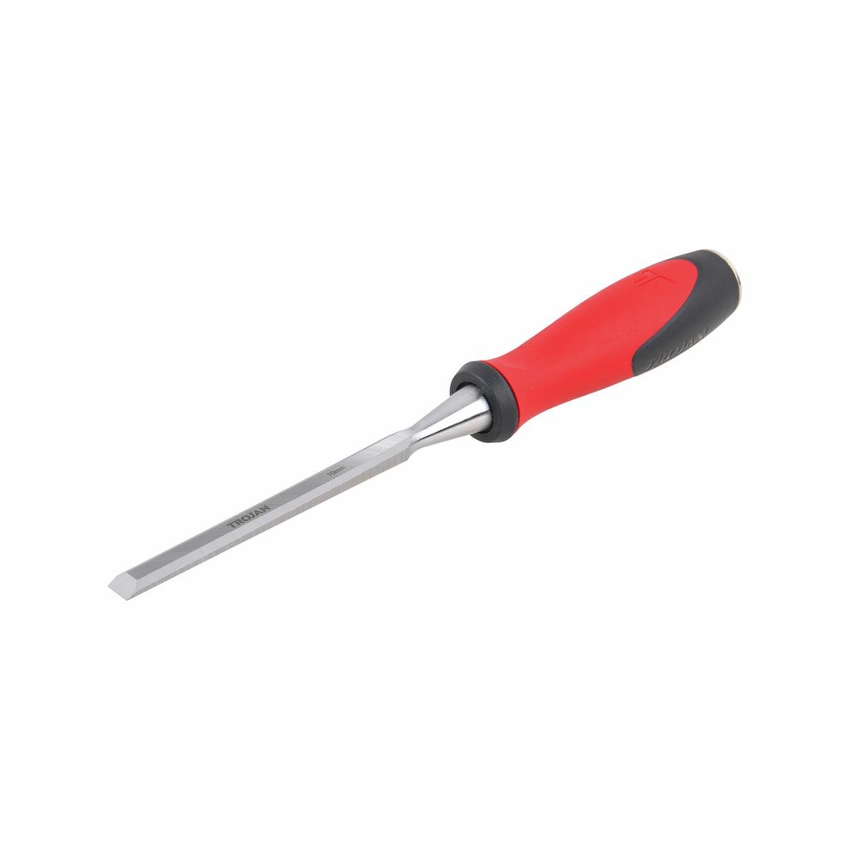 Trojan 10mm Wood Chisel with Full Tang Through Blade and Metal Striking Cap