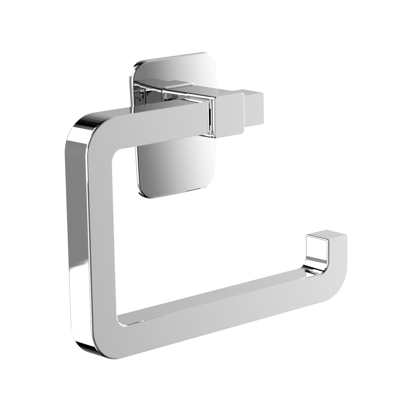 Naleon Chrome Self Adhesive Toilet Roll Holder ABS Plastic