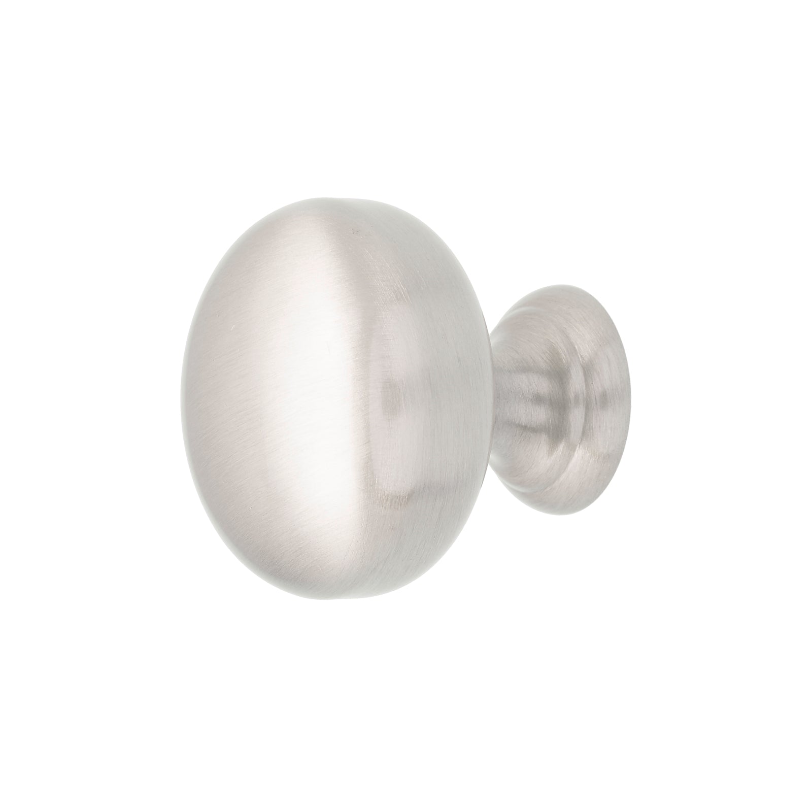 Prestige 32mm Brushed Nickel Round Knob - Zinc Alloy