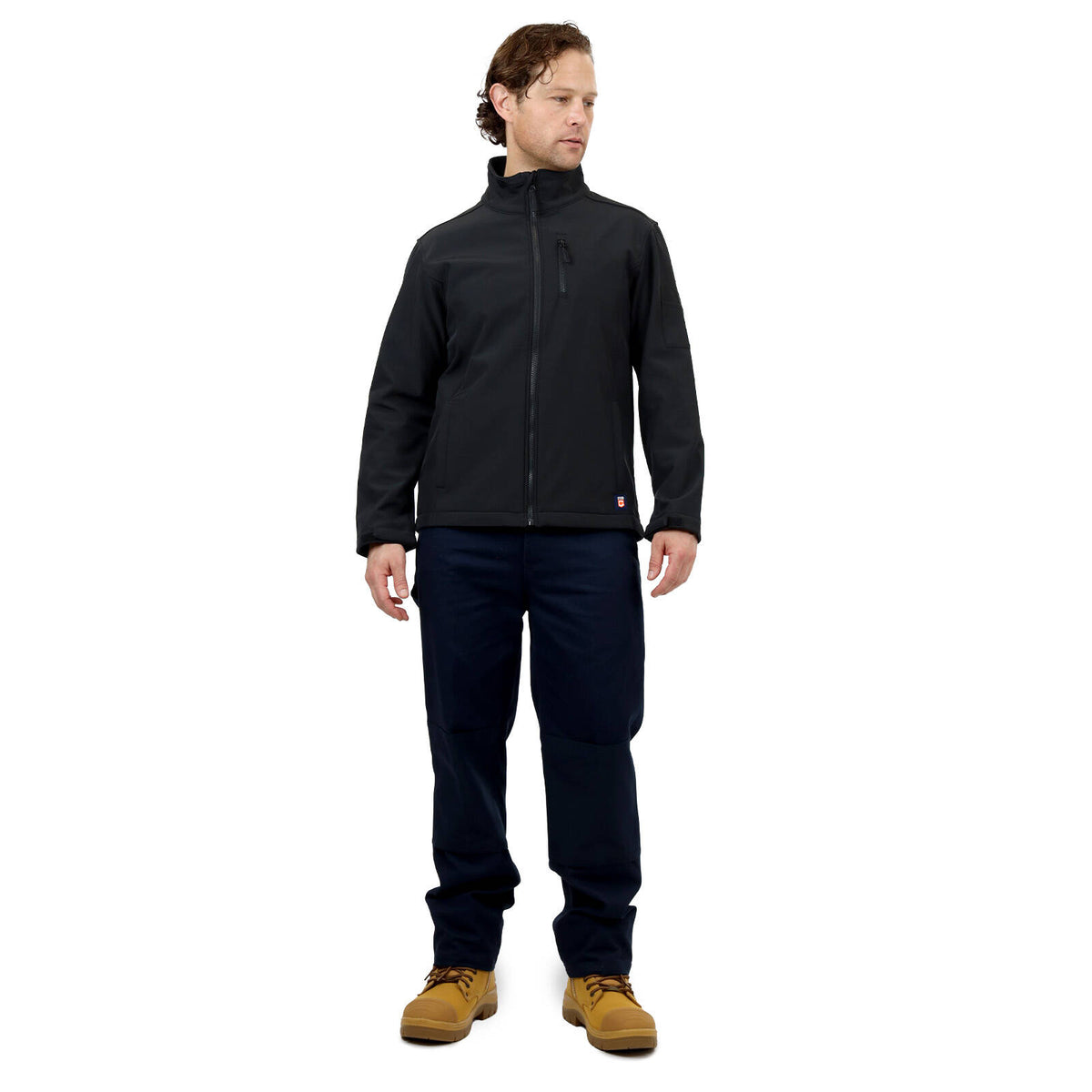 Citeco Men's Black Soft Shell Jacket Reflective - 2X-Large