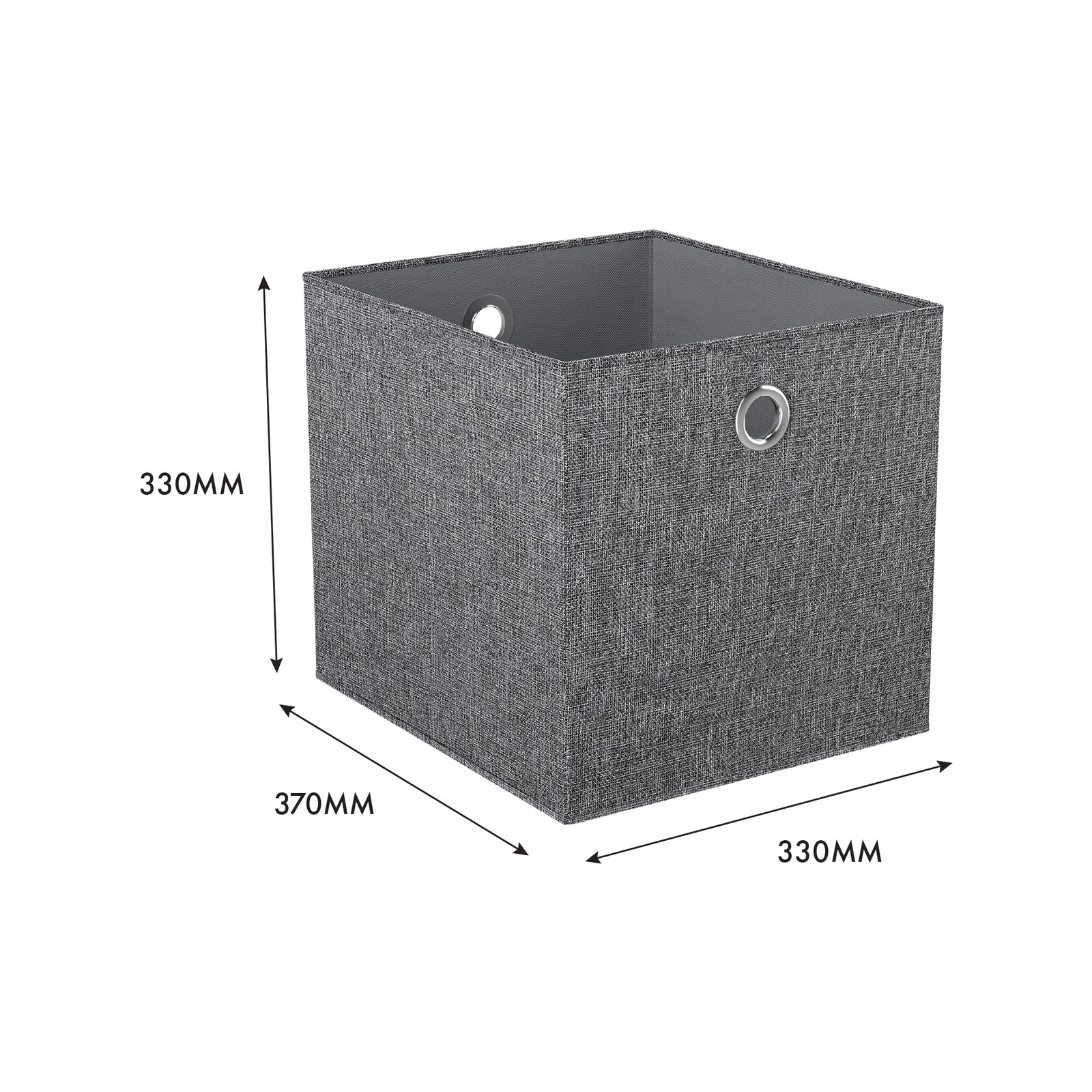 Flexi Storage Clever Cube 330 x 330 x 370mm Woven Silver Fabric Insert