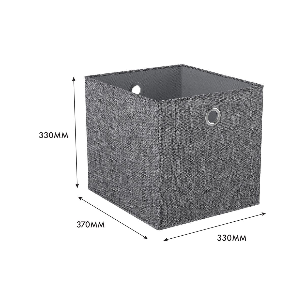 Flexi Storage Clever Cube Insert - 330 x 330 x 370mm - Woven Silver - Versatile Storage Solution - SuperSaverAU - view 5