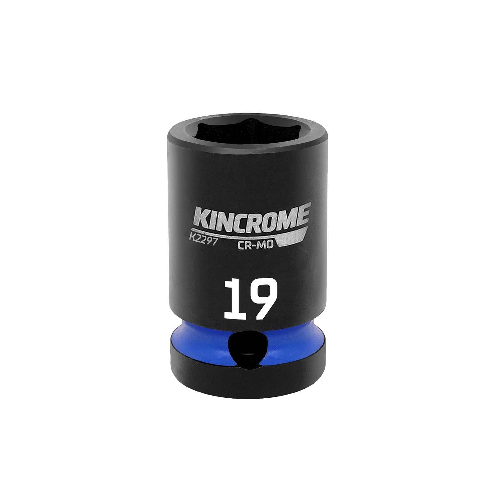 Kincrome 19mm 1/2" Drive Impact Socket Chrome Molybdenum Steel 6-Point