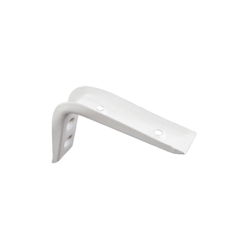 Carinya 100 x 75mm White Powder Coated Steel Angle Bracket, 50kg, Wall Mount