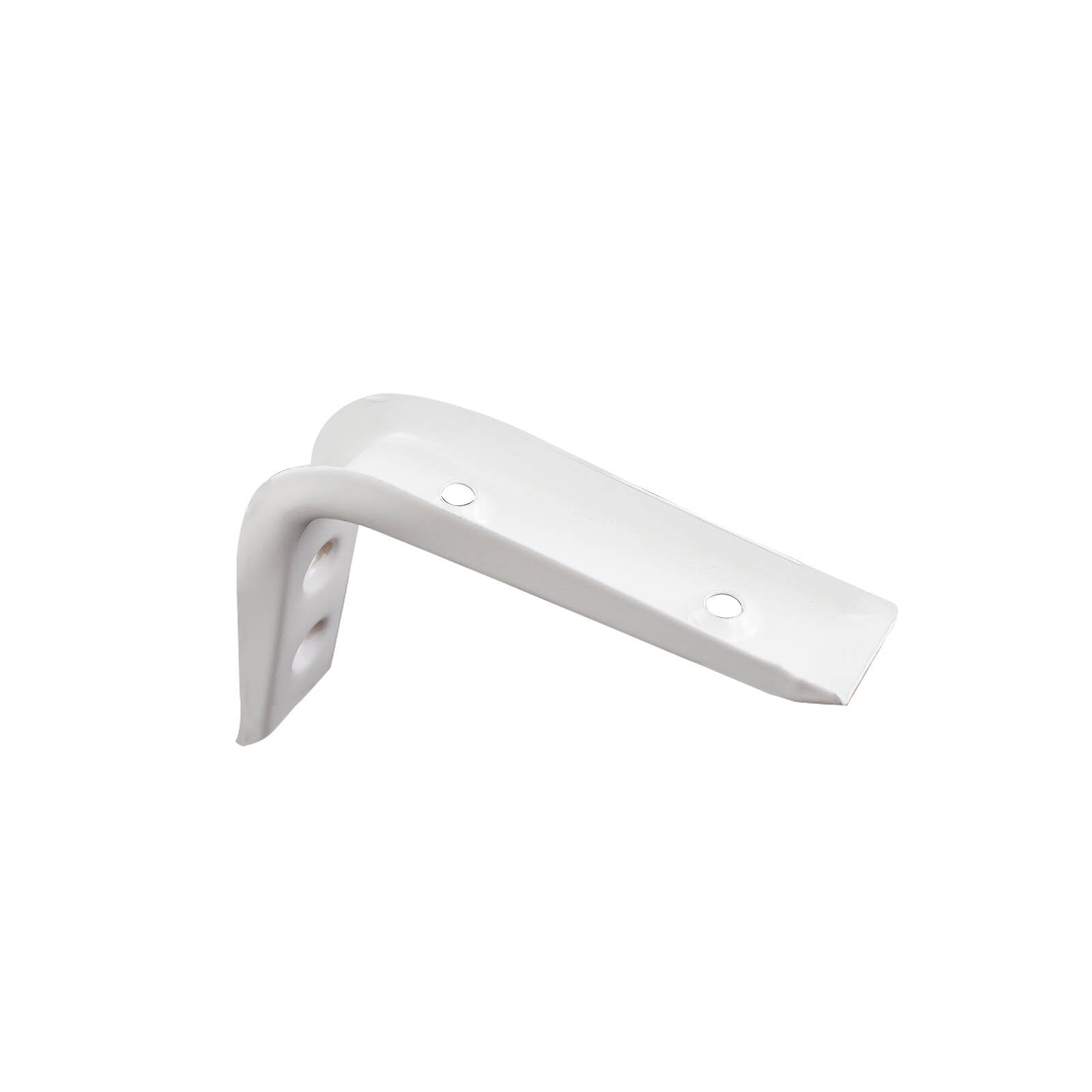 Carinya 100 x 75mm White Powder Coated Steel Angle Bracket, 50kg, Wall Mount