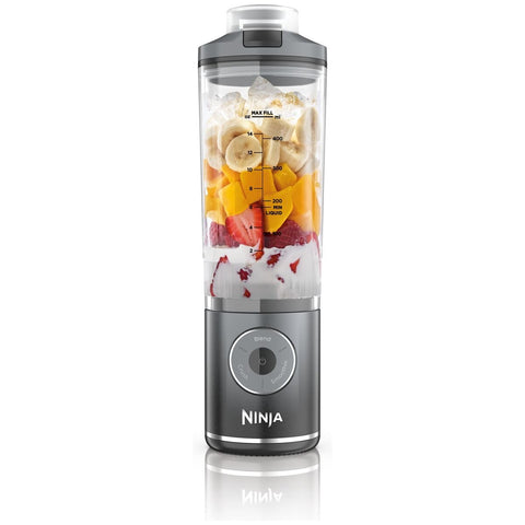 Ninja Blast Max Portable Blender 650ml - Cool Grey - Cordless Auto IQ Programs - BC251GY