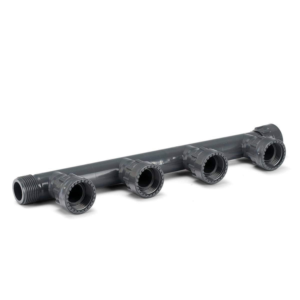 Holman 25mm 4-Way PVC Irrigation Manifold, Grey