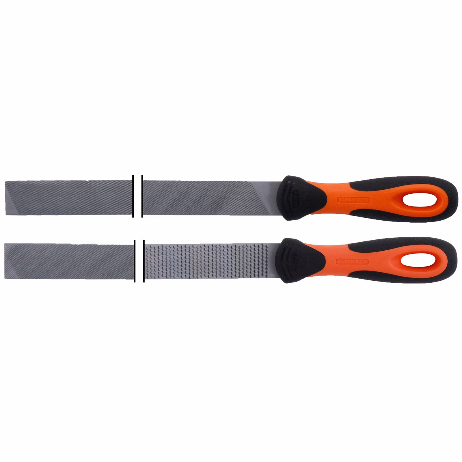 Bahco 200mm 2 Piece Metal File Set Bastard and 2nd Cut